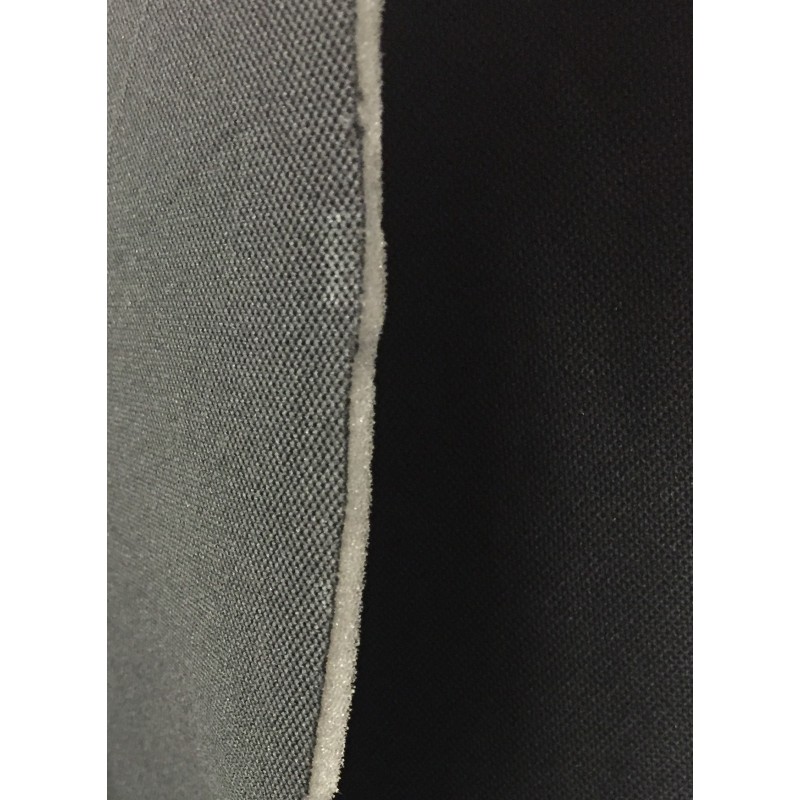Tela sin foam negro antracita para tapizar coche sin acolchado con ancho de  160cm esta tela